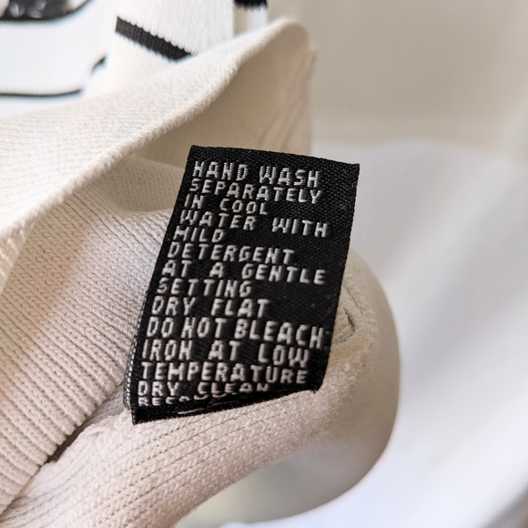 Vintage tank/cardi sweater set in white/black - Picture 4 of 13